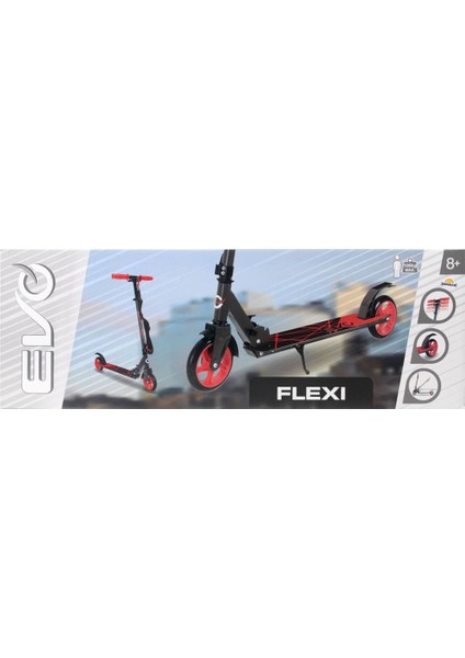 CLZ193 Nessiworld Evo Flexi 2 Tekerlekli Scooter Kırmızı