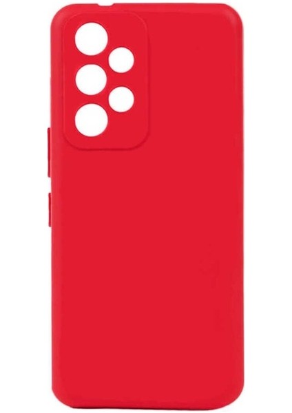 Samsung Galaxy A73 Uyumlu Kılıf Biye Silikon, Kırmızı