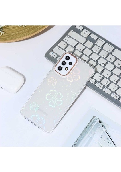 Samsung Galaxy A73 Uyumlu Kılıf Sidney Desenli Sert Kapak, Flower No3