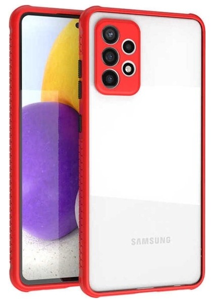 Samsung Galaxy A72 Uyumlu Kılıf Kaff Kapak, Kırmızı