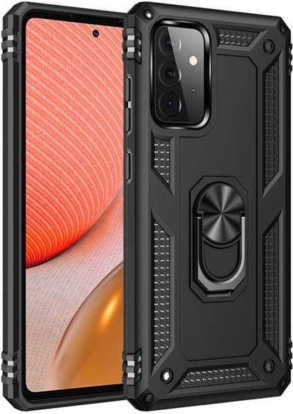 Samsung Galaxy A72 Uyumlu Kılıf Vega Kapak, Siyah