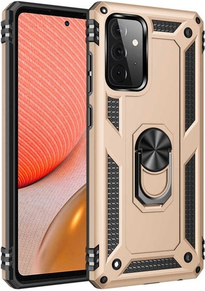 Samsung Galaxy A72 Uyumlu Kılıf Vega Kapak, Gold