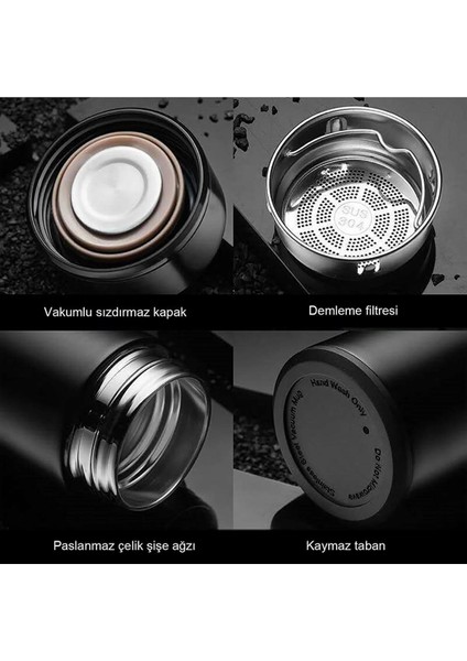 Sıcak ve Soğuk Tutma Özelliğiyle 500 ml Dereceli Termos