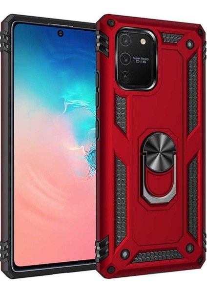 Samsung Galaxy A91 (S10 Lite) Uyumlu Kılıf Vega Kapak, Kırmızı