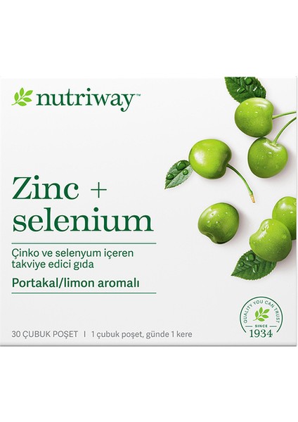 Zinc + Selenium Nutriway™ Çinko ve Selenyum Içeren Takviye Edici Gıda