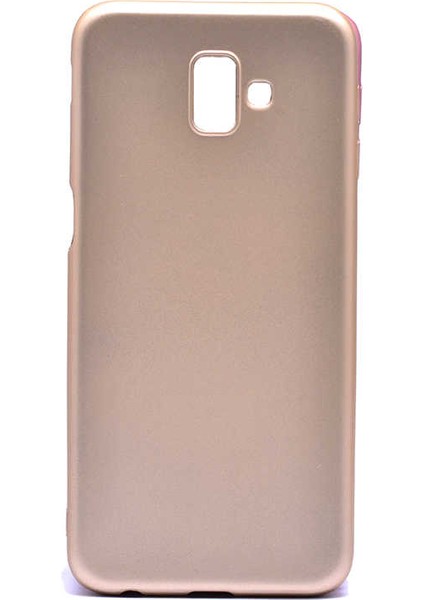 Samsung Galaxy J6 Plus Uyumlu Kılıf Premier Silikon Kapak, Gold
