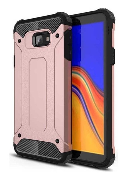 Samsung Galaxy J4 Plus Uyumlu Kılıf Crash Silikon Kapak, Rose Gold
