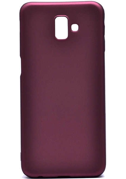 Samsung Galaxy J6 Plus Uyumlu Kılıf Premier Silikon Kapak, Mürdüm