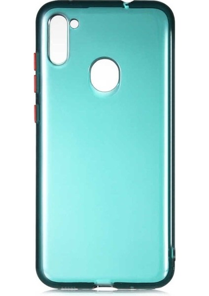 Samsung Galaxy M11 Uyumlu Kılıf Bistro Kapak, Koyu Yeşil