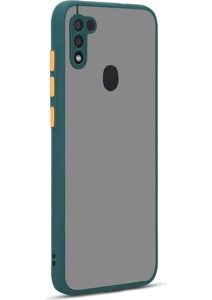 Samsung Galaxy M11 Uyumlu Kılıf Hux Kapak, Koyu Yeşil