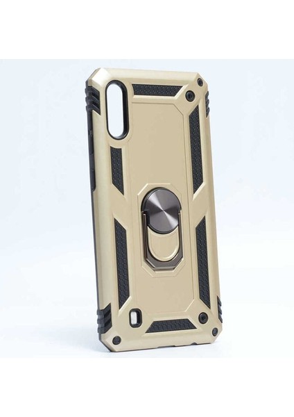 Samsung Galaxy M10 Uyumlu Kılıf Vega Kapak, Gold