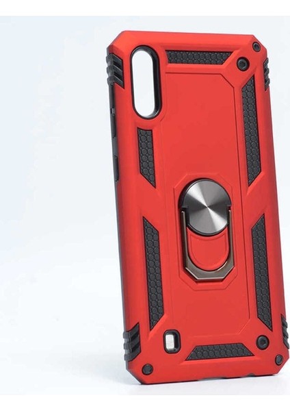 Samsung Galaxy M10 Uyumlu Kılıf Vega Kapak, Kırmızı