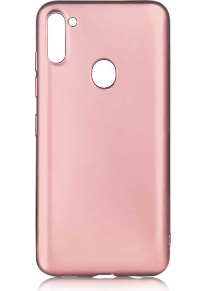 Samsung Galaxy M11 Uyumlu Kılıf Premier Silikon Kapak, Rose Gold