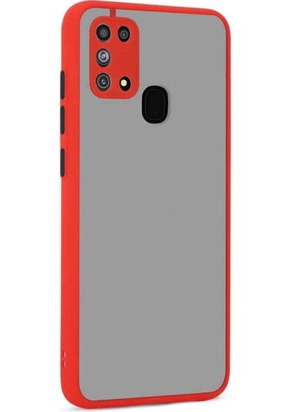 Samsung Galaxy M31 Uyumlu Kılıf Hux Kapak, Kırmızı
