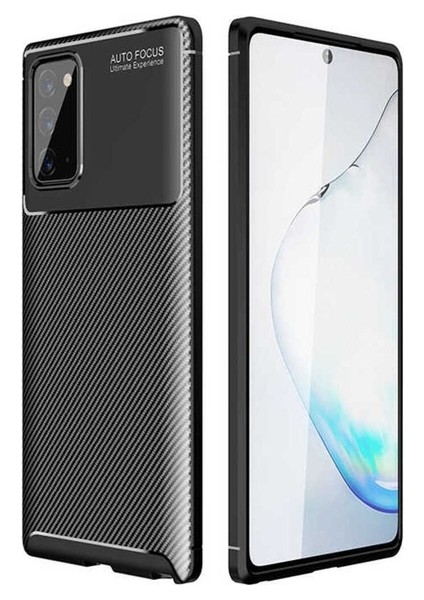 Samsung Galaxy Note 20 Uyumlu Kılıf Negro Silikon Kapak, Siyah