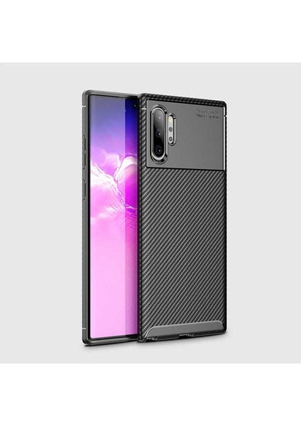Samsung Galaxy Note 10 Plus Uyumlu Kılıf Negro Silikon Kapak, Siyah
