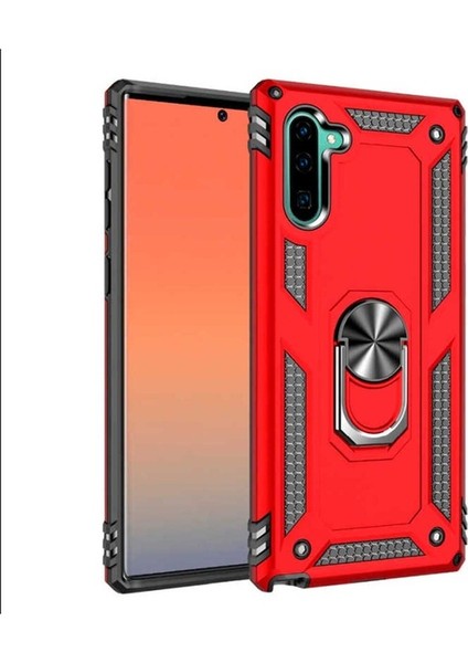 Samsung Galaxy Note 10 Uyumlu Kılıf Vega Kapak, Kırmızı