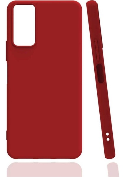 Samsung Galaxy M52 Uyumlu Kılıf Biye Silikon, Kırmızı