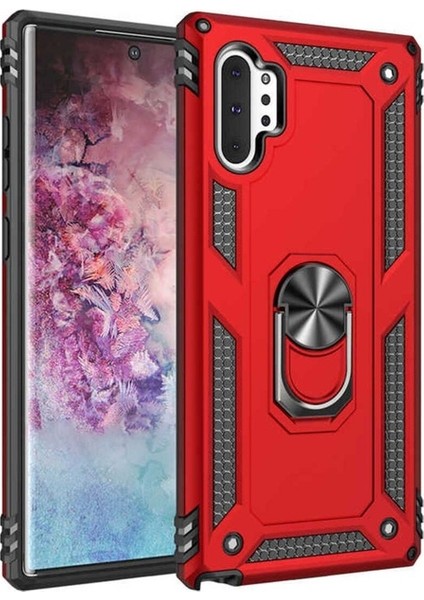 Samsung Galaxy Note 10 Plus Uyumlu Kılıf Vega Kapak, Kırmızı