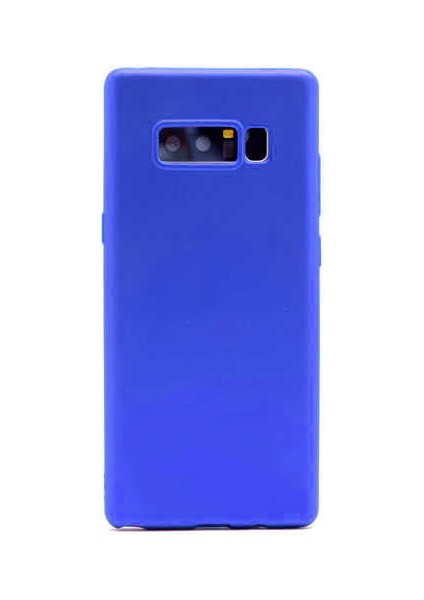 Samsung Galaxy Note 8 Uyumlu Kılıf Premier Silikon Kapak, Saks Mavi