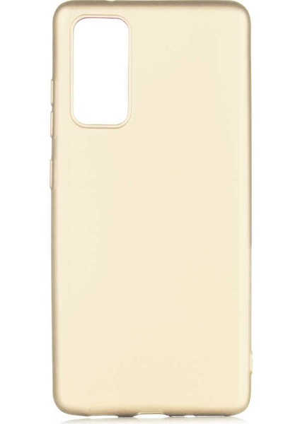 Samsung Galaxy S20 Fe Uyumlu Kılıf Premier Silikon Kapak, Gold