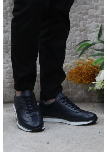 1217 Lacivert Rahat Iç Ve Dış Deri Erkek Ayakkabı fiyatları