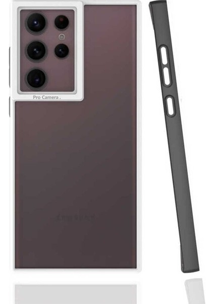 Samsung Galaxy S22 Ultra Uyumlu Kılıf Mima Kapak, Siyah