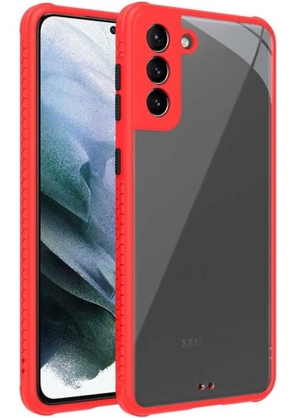 Samsung Galaxy S21 Plus Uyumlu Kılıf Kaff Kapak, Kırmızı
