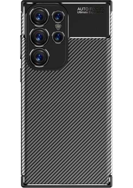 Samsung Galaxy S23 Ultra Uyumlu Kılıf Negro Silikon Kapak, Siyah