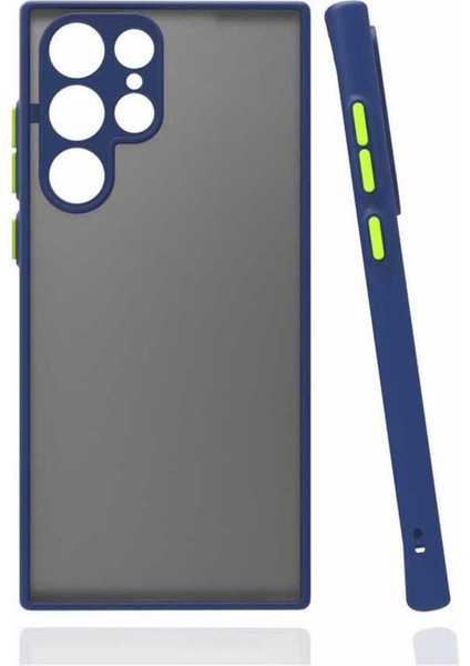 Samsung Galaxy S22 Ultra Uyumlu Kılıf Hux Kapak, Lacivert