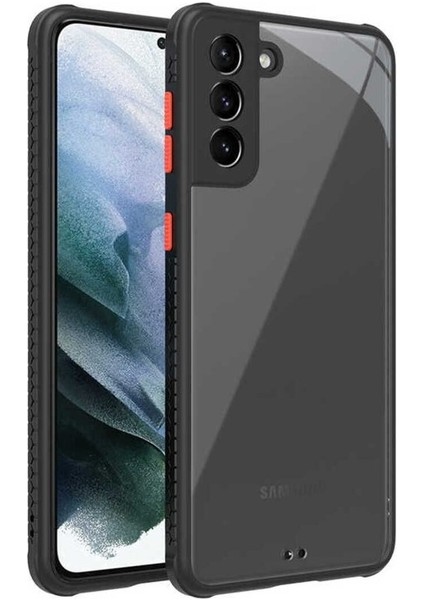 Samsung Galaxy S21 Plus Uyumlu Kılıf Kaff Kapak, Siyah