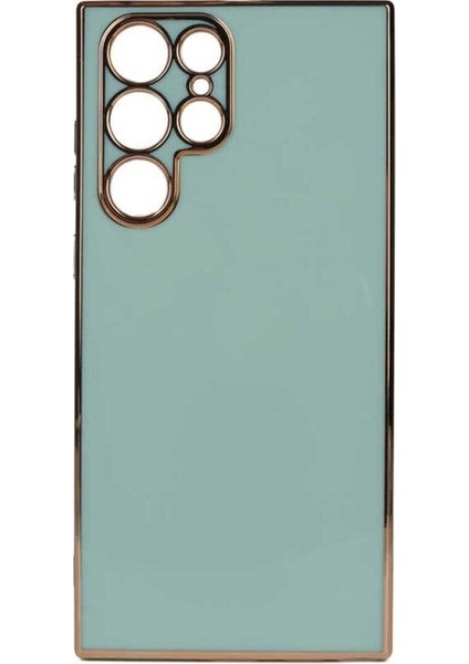 Samsung Galaxy S22 Ultra Uyumlu Kılıf Bark Kapak, Açık Yeşil