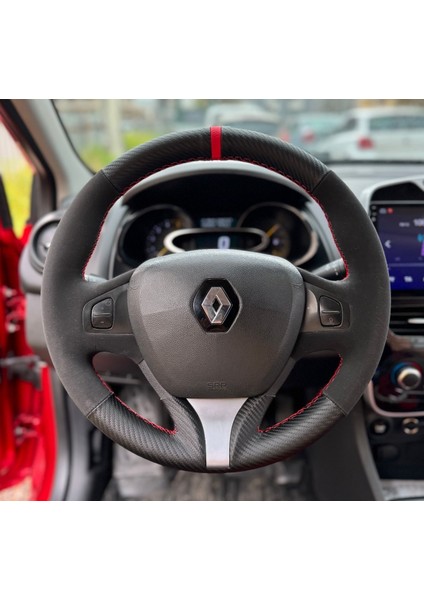 Renault Clio 4 Faz 1 2014-2017 Araca Özel Direksiyon Kılıfı (Aracınızın Direksiyonuyla Teyit Ediniz)