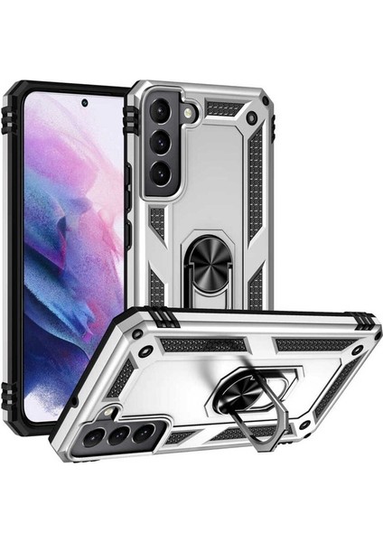 Samsung Galaxy S22 Plus Uyumlu Kılıf Vega Kapak, Gri