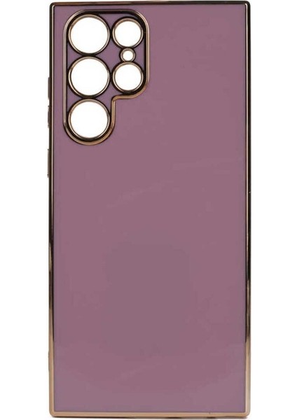 Samsung Galaxy S22 Ultra Uyumlu Kılıf Bark Kapak, Mor