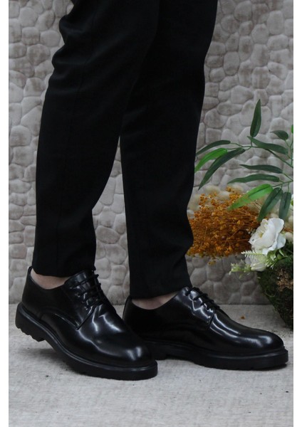 2746 Siyah Açma Iç Ve Dış Deri Kalın Taban Erkek Ayakkabı fiyatları