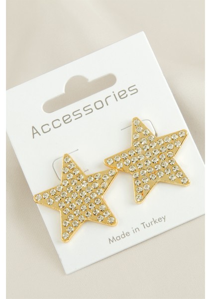 Yıldız Yeni Sezon Taşlı Küpe