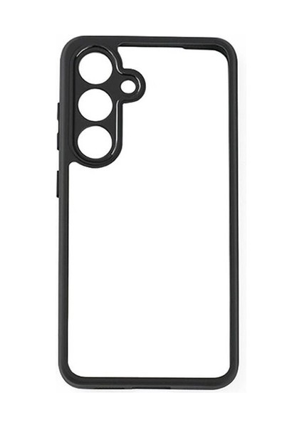 Samsung Galaxy S24 Plus Uyumlu Kılıf Kamera Korumalı Şeffaf Arka Yüzey New Roll Kapak