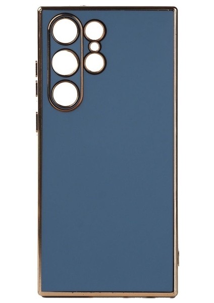 Samsung Galaxy S23 Ultra Uyumlu Kılıf Bark Kapak, Mavi