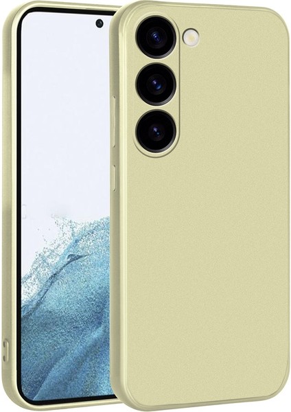 Samsung Galaxy S23 Uyumlu Kılıf Premier Silikon Kapak, Gold