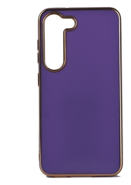 Samsung Galaxy S23 Uyumlu Kılıf Bark Kapak, Derin Mor