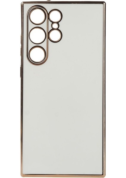 Samsung Galaxy S23 Ultra Uyumlu Kılıf Bark Kapak, Beyaz