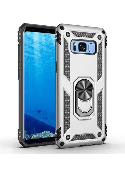 Samsung Galaxy S8 Uyumlu Kılıf Vega Kapak, Gri