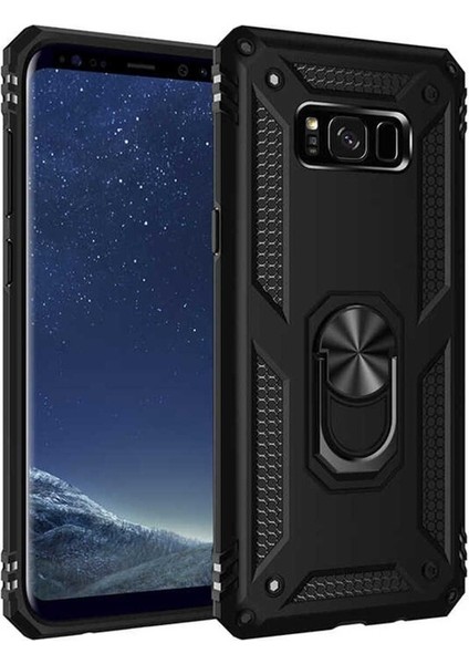 Samsung Galaxy S8 Plus Uyumlu Kılıf Vega Kapak, Siyah