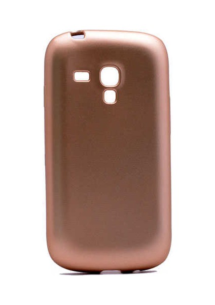 Samsung Galaxy S3 Mini Uyumlu Kılıf Premier Silikon Kapak, Gold