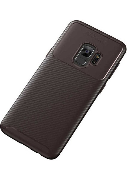 Samsung Galaxy S9 Uyumlu Kılıf Negro Silikon Kapak, Kahverengi