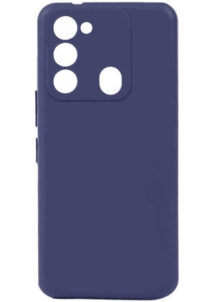Tecno Spark 8c Uyumlu Kılıf Biye Silikon, Lacivert