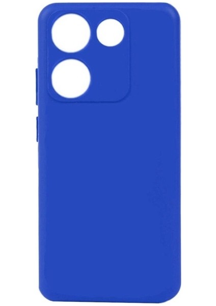Tecno Camon 20 Uyumlu Kılıf Biye Silikon, Mavi
