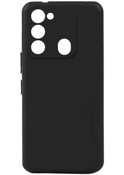 Tecno Spark 8c Uyumlu Kılıf Biye Silikon, Siyah