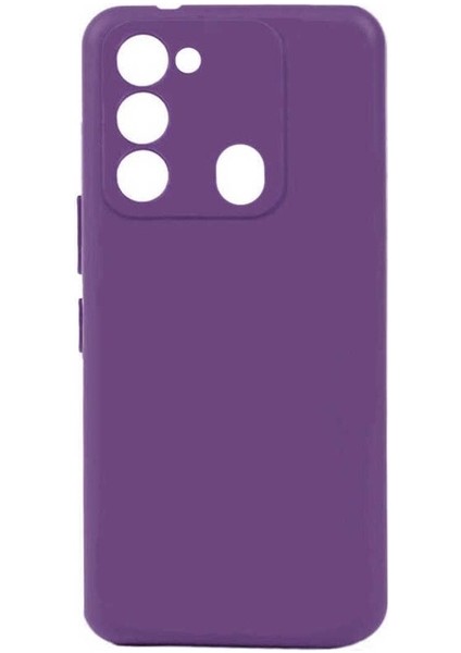 Tecno Spark 8c Uyumlu Kılıf Biye Silikon, Mor
